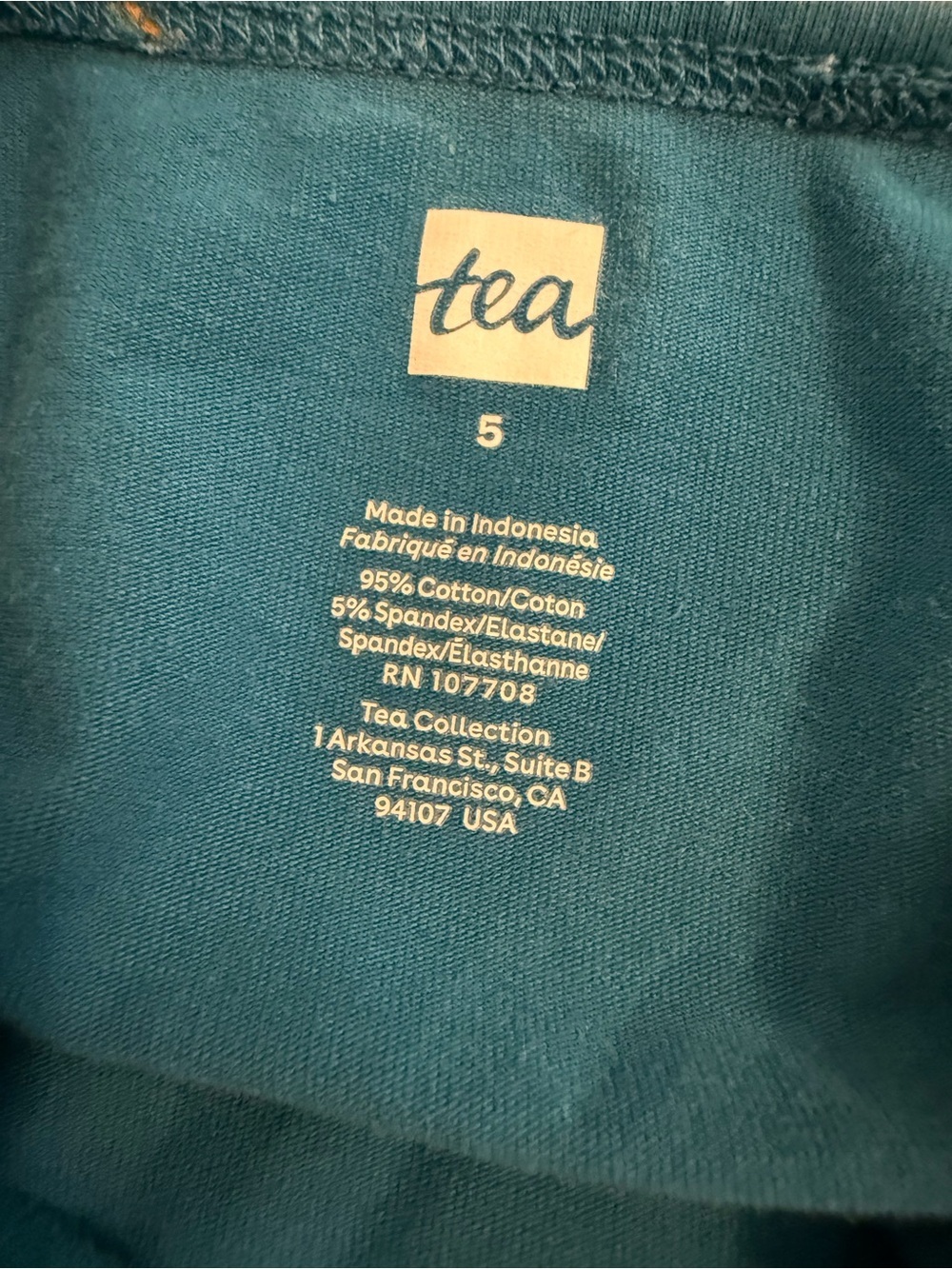 Tea Collection Flutter Sleeve Twirl Dress Blue and Yellow Macaws Size 5 - Picture 5 of 6